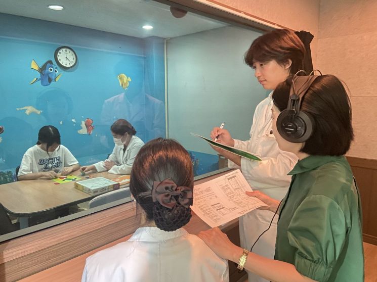 동명대 언어치료청각재활학과 실습 현장. 동명대 제공