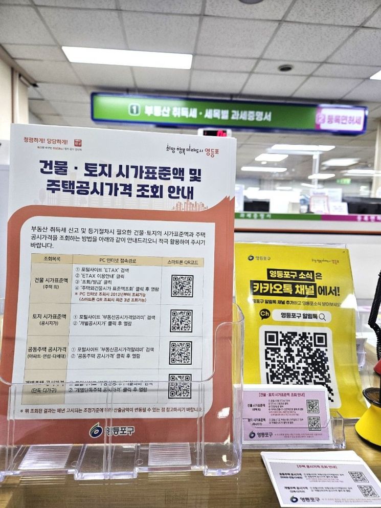 영등포구, 전국 최초 ‘QR코드 부동산 정보 안내문’ 배포 확대