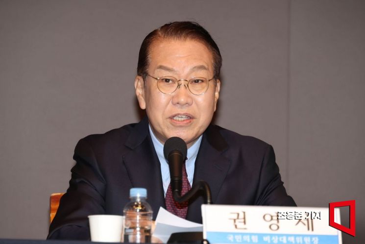 [포토] 질문에 답하는 권영세 비상대책위원장