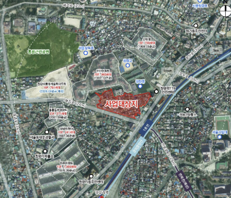 청량리 19번지 일대 사업 대상지. 서울시 제공