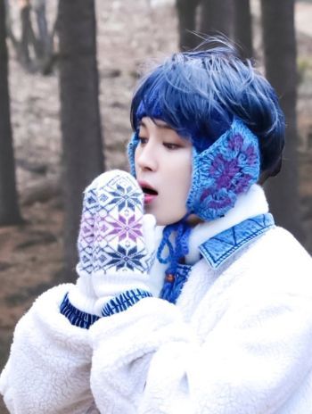 방탄소년단 지민. 그가 직접 크리스마스를 기념해 만든 자작곡의 한 구절 '소복소복'을 두고 외국팬들 사이에서는 웃지 못할 해프닝이 벌어졌다. [사진 = 빅히트뮤직]