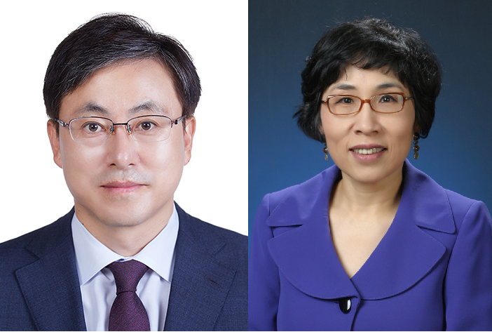 ▲KB금융지주는 신임 사외이사 후보로 김선엽 이정회계법인 대표이사(왼쪽)와 차은영 이화여자대학교 경제학과 교수(오른쪽)를 추천했다고 19일 밝혔다. KB금융지주 제공.