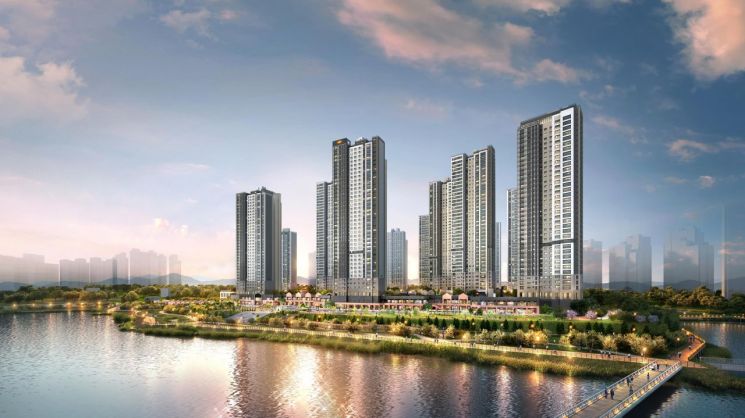 ‘e편한세상 성성호수공원’ 투시도. DL이앤씨 제공.