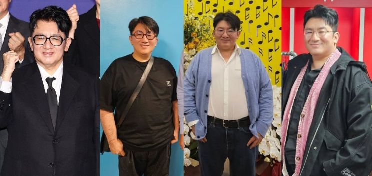 급 홀쭉해진 방시혁 등장에 '깜짝'…한경협 총회 참석한 모습 포착