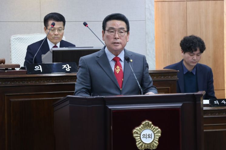 장재석 홍성군의원, 천수만 홍성호 수자원보호구역 해제 촉구