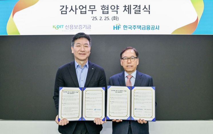 신용보증기금, 한국주택금융공사와 감사업무 협약 체결