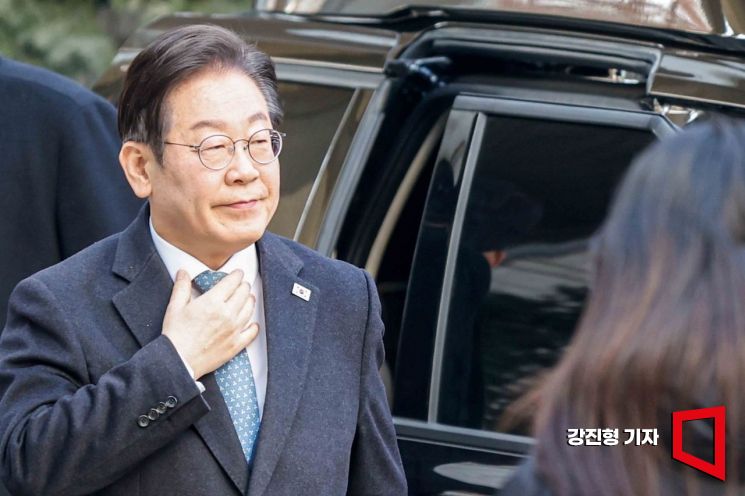 [포토] 이재명 대표, 막바지로 향하는 선거법 위반 재판