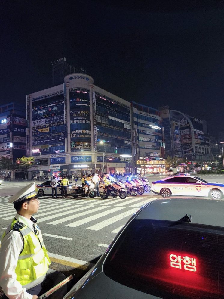 광주경찰, 3·1절 앞두고 이륜차 불법행위 집중 단속