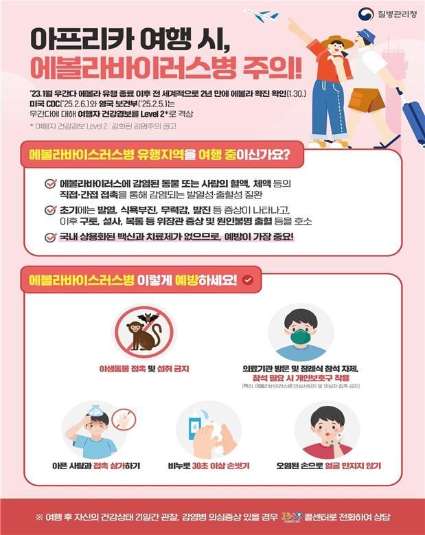 우간다發 에볼라 유행…질병청, 아프리카 지역 입국자 검역 강화