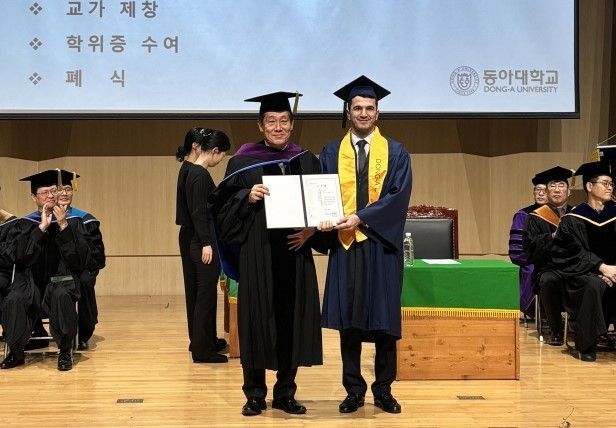 동아대 최초 유학생 전담 학과 1기 졸업생, 단과대 전체 ‘성적 우수상’