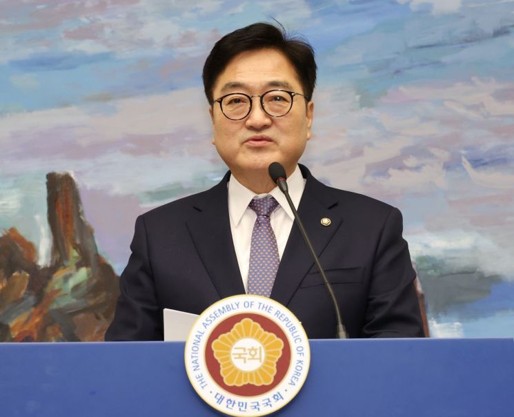 우원식 "상법, 본회의 상정 연기…연금개혁·반도체법 절충안 검토"
