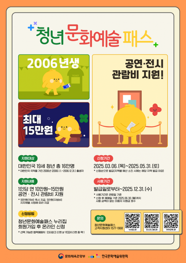 파주시, 19세 청년에 ‘청년문화예술패스 15만원’ 지원