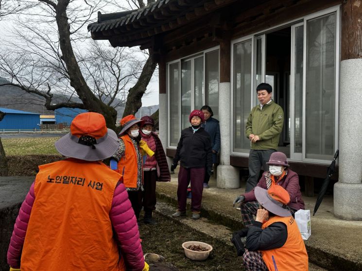 함평군 나산면, 노인 일자리 현장 '안전 점검'
