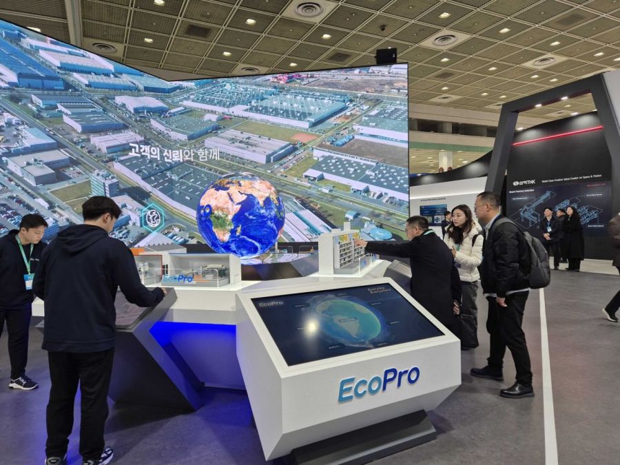 5일 서울 강남구 코엑스에서 열린 ‘인터배터리 2025’의 에코프로 부스. 사진=아시아경제DB