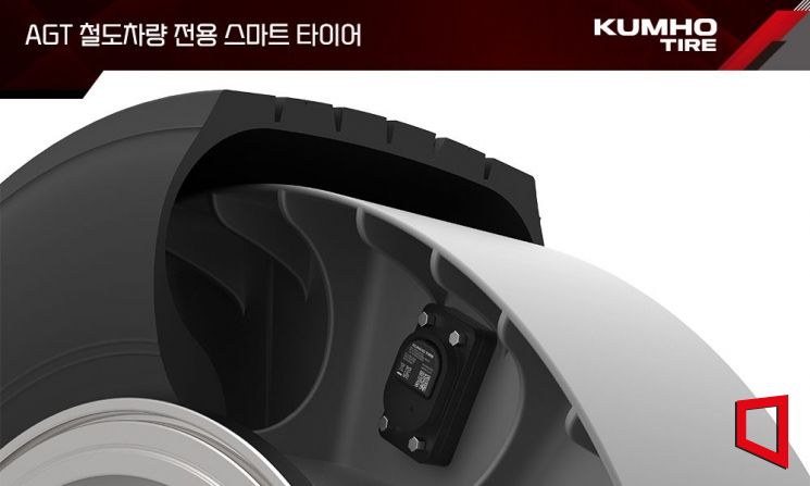 금호타이어, AGT철도차량 전용 스마트 타이어 시스템 출시