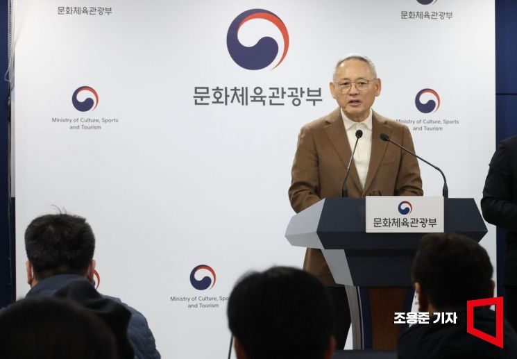 [포토] 유인촌 장관, 중장기 핵심프로젝트 발표