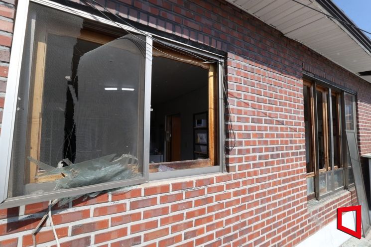 [포토] 포천 폭탄 오발사고 피해 현장