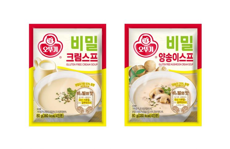 오뚜기의 글루텐프리 스프 '비(非)밀스프'.