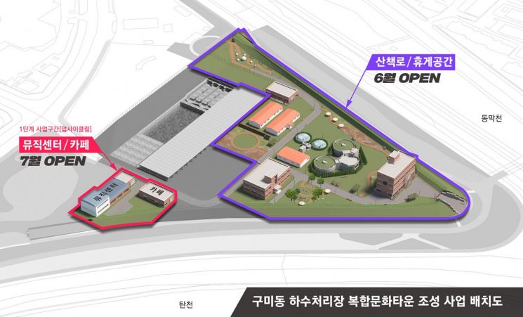 성남시 구미동 옛 하수처리장, 문화·휴식공간으로 재탄생