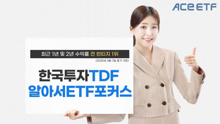 한국투자TDF알아서ETF포커스펀드, 최근 2년 수익률 1위