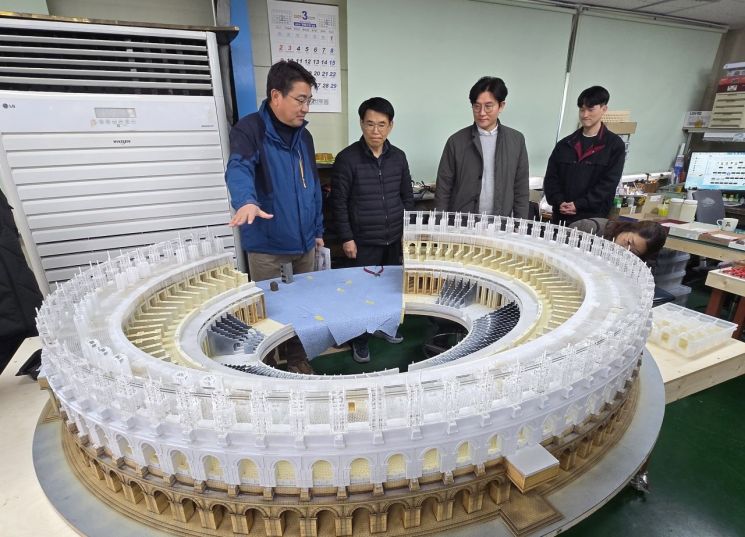오승록 노원구청장 기차마을 이탈리아관 철도 디오라마 제작 현장 방문