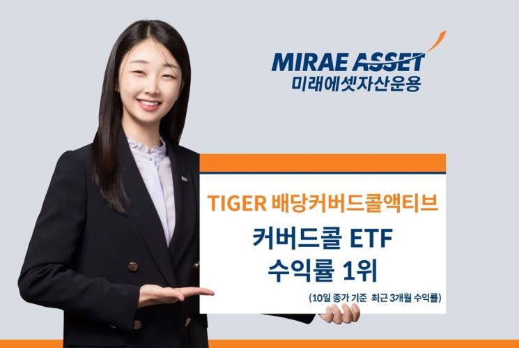 TIGER 배당커버드콜액티브 ETF, 3개월 수익률 커버드콜 ETF 1위