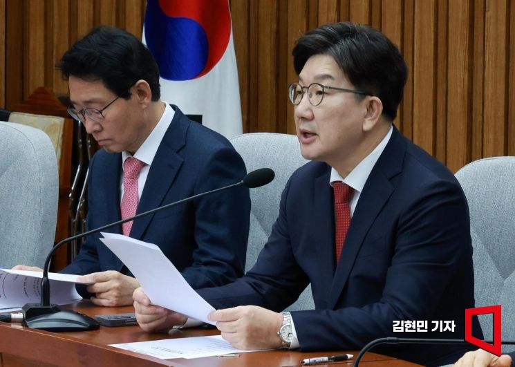 [포토] 권성동 “국정협의회, 민주 발목잡기로 성과 못내”
