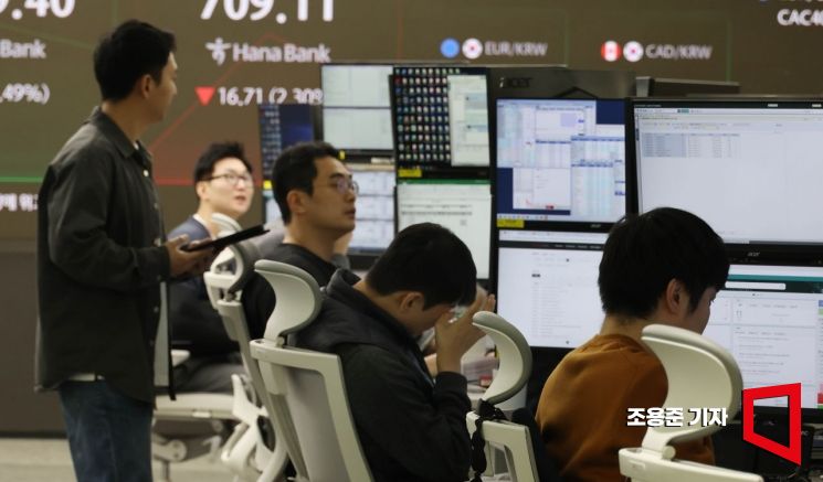 [포토] 분주하게 돌아가는 딜링룸