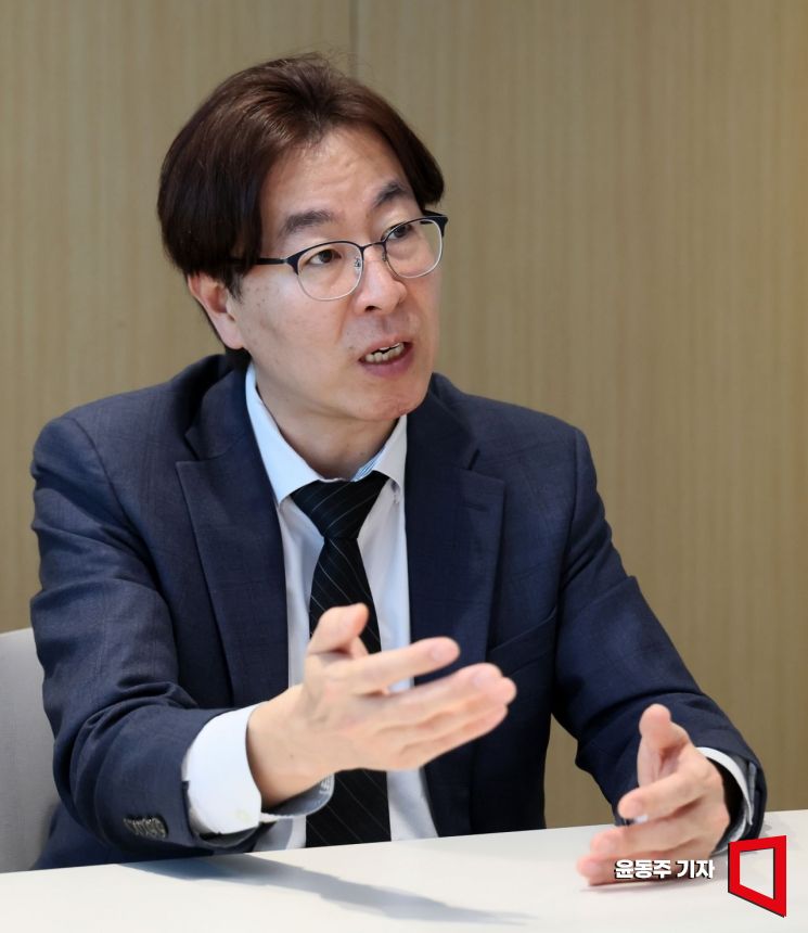 김영옥 HD현대 CAIO가 경기도 HD현대 본사에서 아시아경제와 인터뷰를 하고 있다. 윤동주 기자