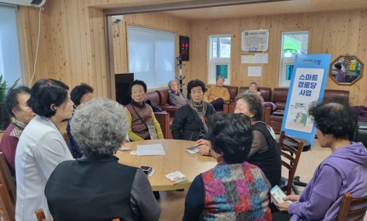 고령군이 스마트경로당 사업을 운영한다. 고령군 제공