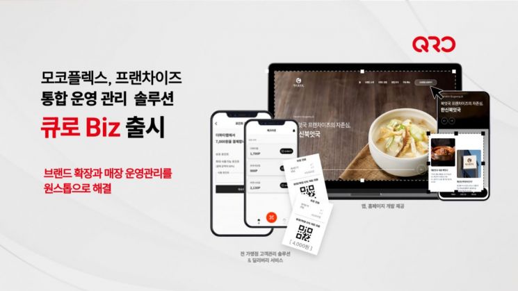 모코플렉스, 프랜차이즈 통합 운영 관리 솔루션 ‘큐로 비즈’ 출시