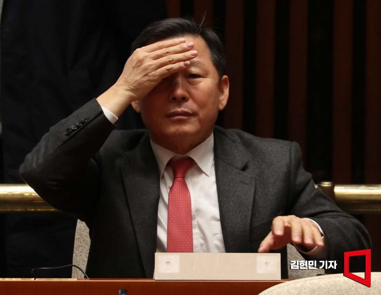 [포토] 의원총회 참석한 이철규 의원