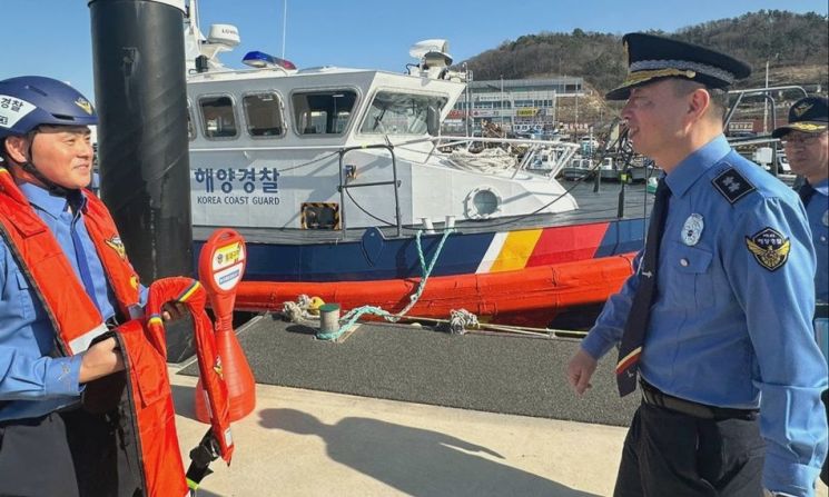 이명준 서해해경청장, 목포 관할 대응 태세 점검