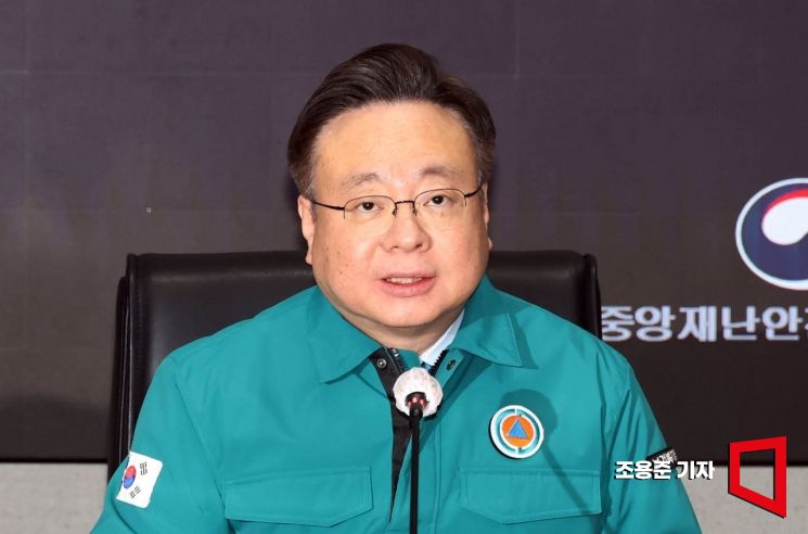 [포토] 의사 중대본, 발언하는 조규홍 장관