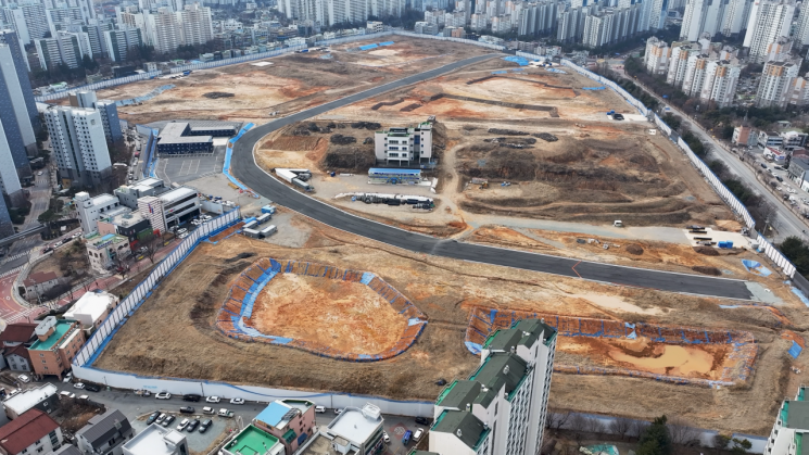 지난달 27일 찾은 광주 광산구 신가동 재개발 사업지 부지 전경. 김완중 기자