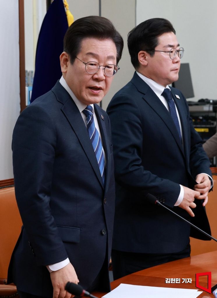 [포토] 이재명 "국힘, 연금조건 다시 걸어 핑계…안 하겠다는 것"