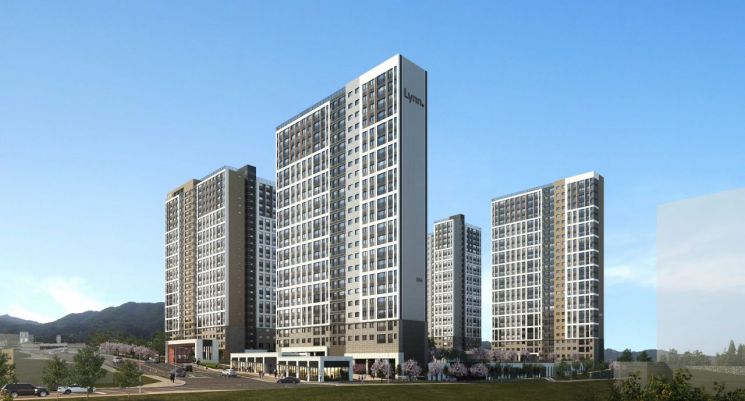 부산 장안지구 우미 린 프리미어 투시도. 우미건설 제공