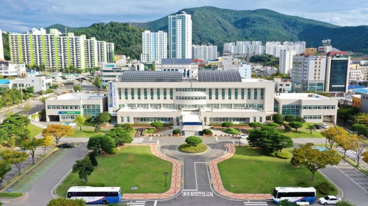 광양시 청사 전경.