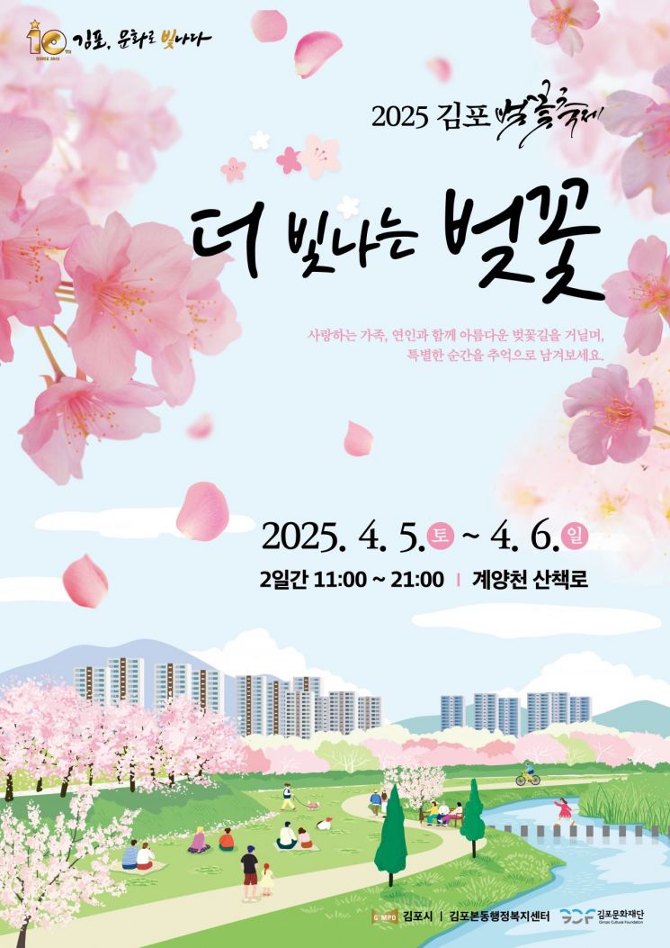 ‘2025 김포 벚꽃축제’ 포스터. 김포시 제공