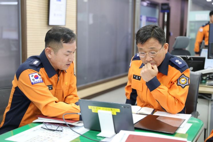 성호선 충남소방본부장 취임...현장 태응 태세 점검