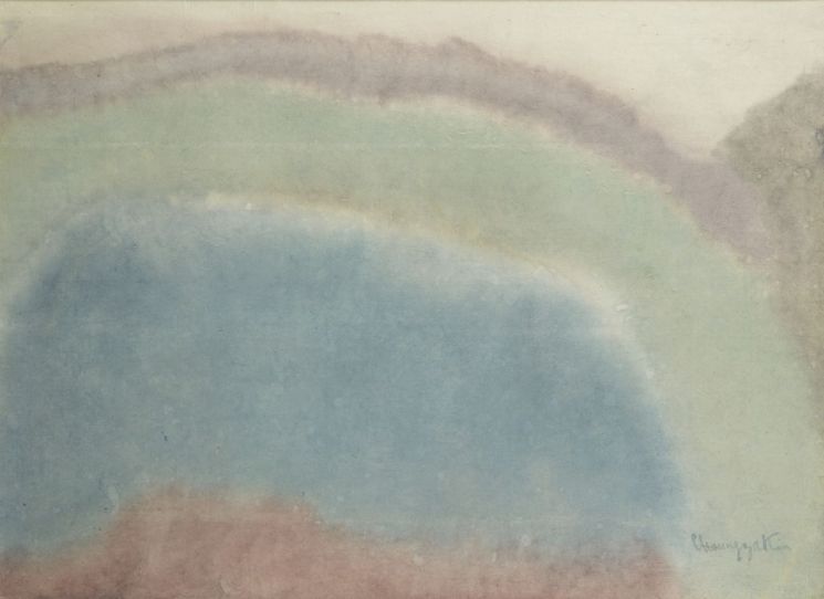 유화 뒤에 숨었던 수채화의 매력…'물'로 표현한 예술