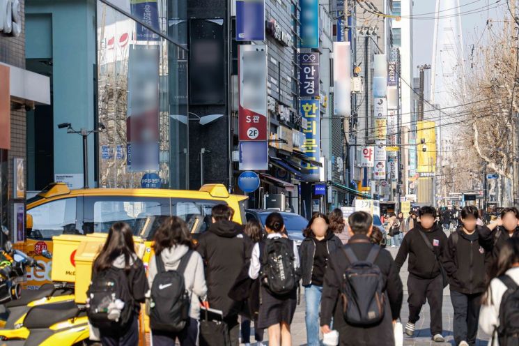 강남구 대치동 학원가 모습. 기사 본문과 무관.