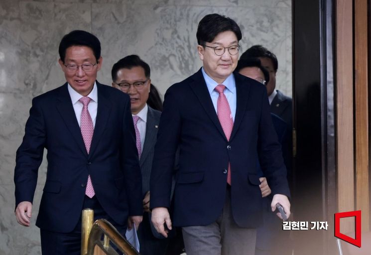 [포토] 권성동 "민노총, 李 선고일 총파업 예고…정치적 동업"