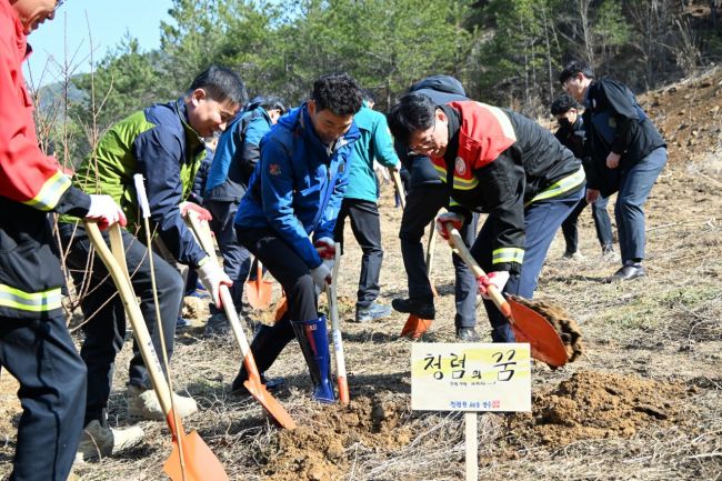 장수군, 식목일 기념행사·산불예방 홍보활동