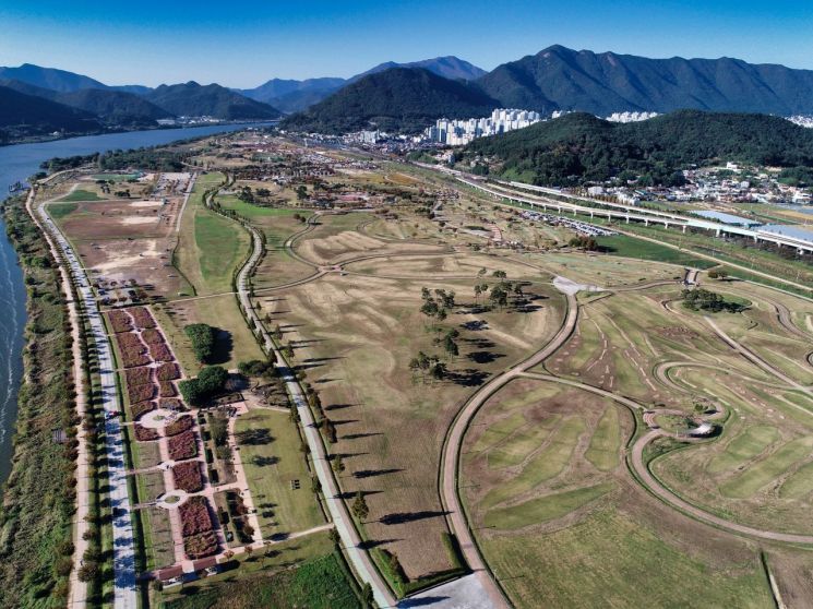 황산공원 파크골프장.