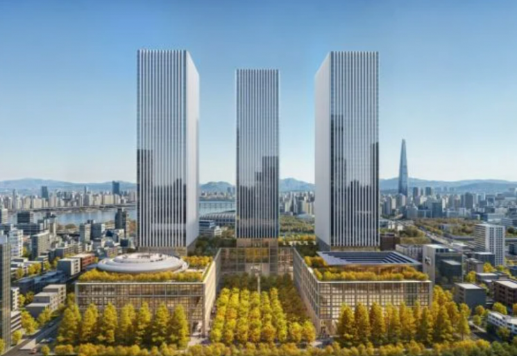 서울시 강남구 삼성동 일대에 조성될 GBC 디자인 조감도. 현대차그룹 제공