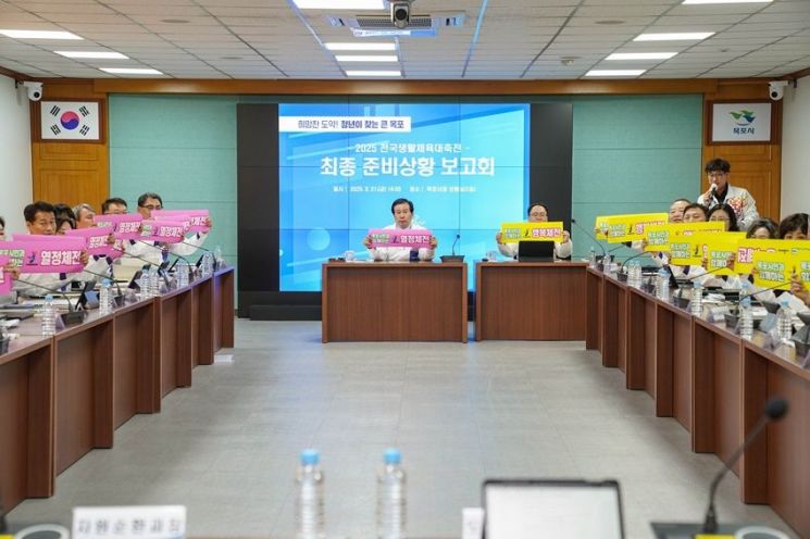 목포시, 전국생활체육대축전 준비상황 최종 보고회