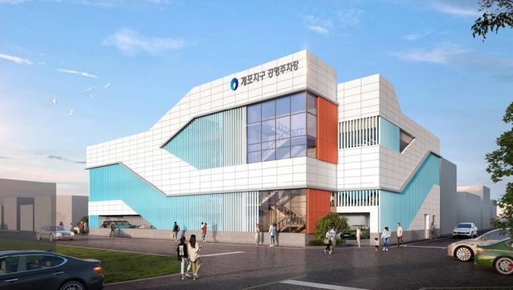 완도군은 완도 읍권의 고질적인 주차난 해소를 위해 행복충전소, 개포지구 주차 타워 건립을 추진한다. 완도군 제공