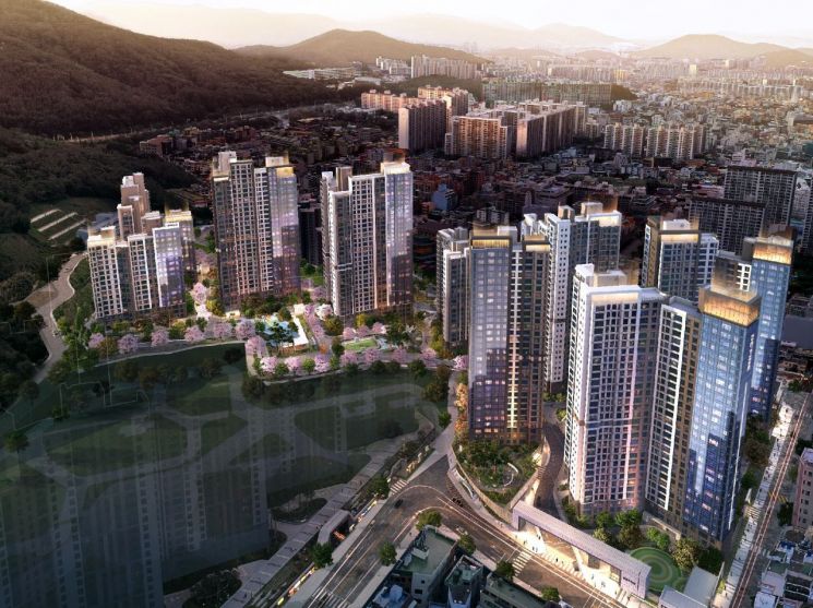 부산 '드파인 광안' 조감도. SK에코플랜트 제공