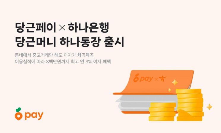 당근은 '당근머니 하나통장'을 출시했다고 25일 밝혔다. 당근 제공